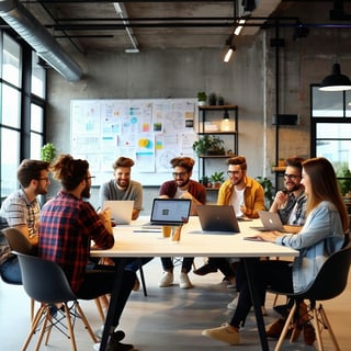 diverses startupteam in einem workshop-1